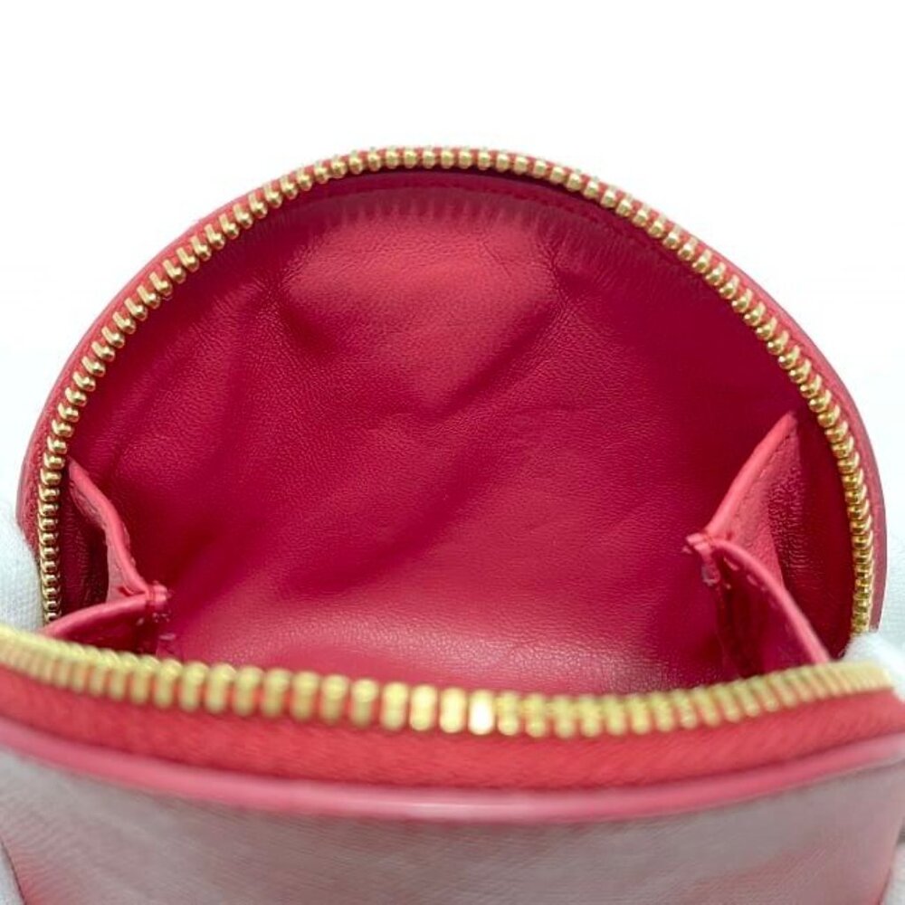 Prada Coin Case Pink 1 M1218 Saffiano Leather - Picture 5 of 10